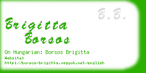 brigitta borsos business card